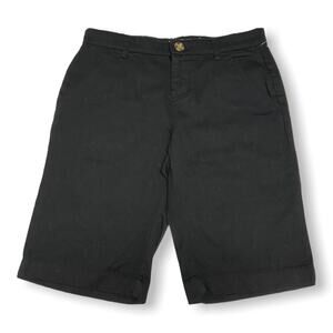 Old Navy Girls Shorts Size 12 Black Uniform Bermuda Adjustable Waist NEW